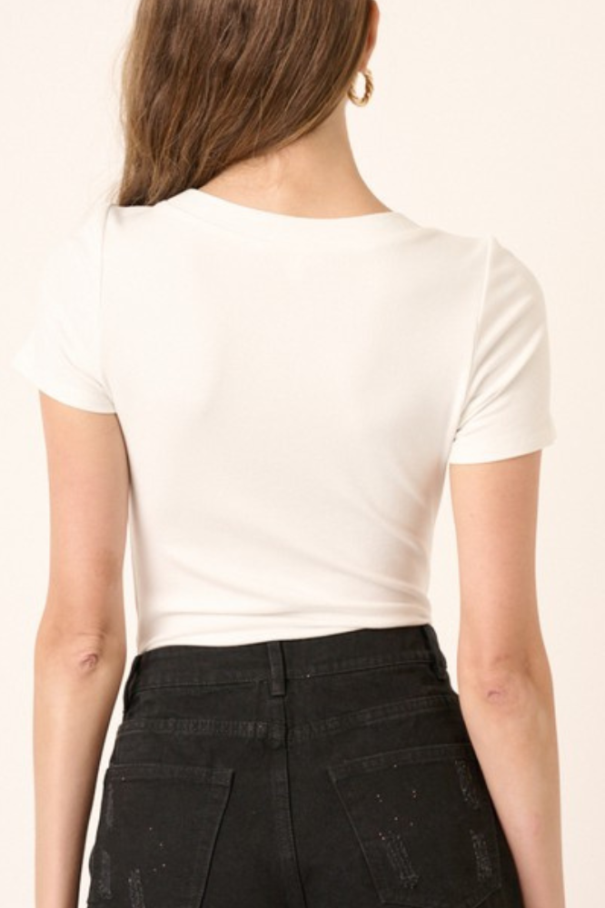 Round Neck Tee Bodysuit