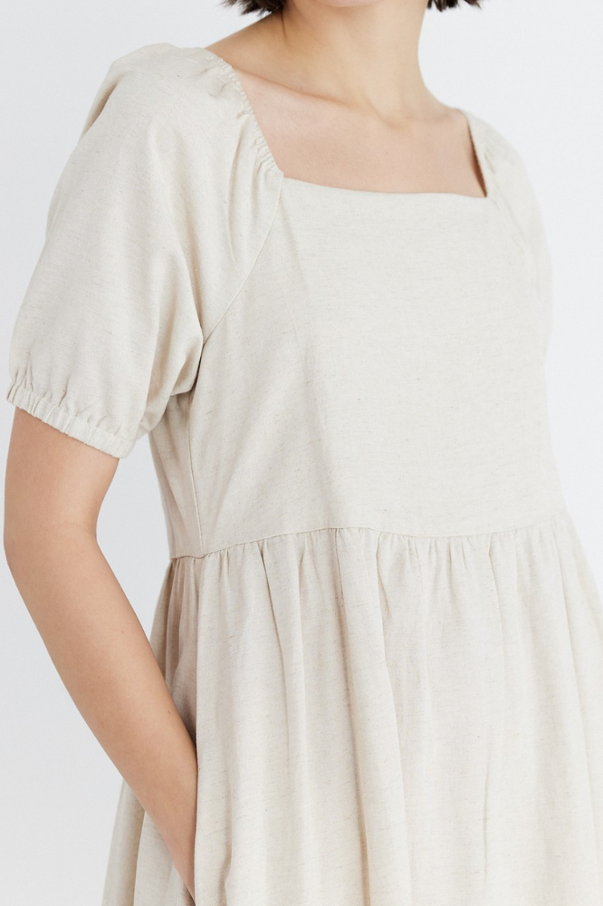 Kate Linen Midi Dress-Final Sale