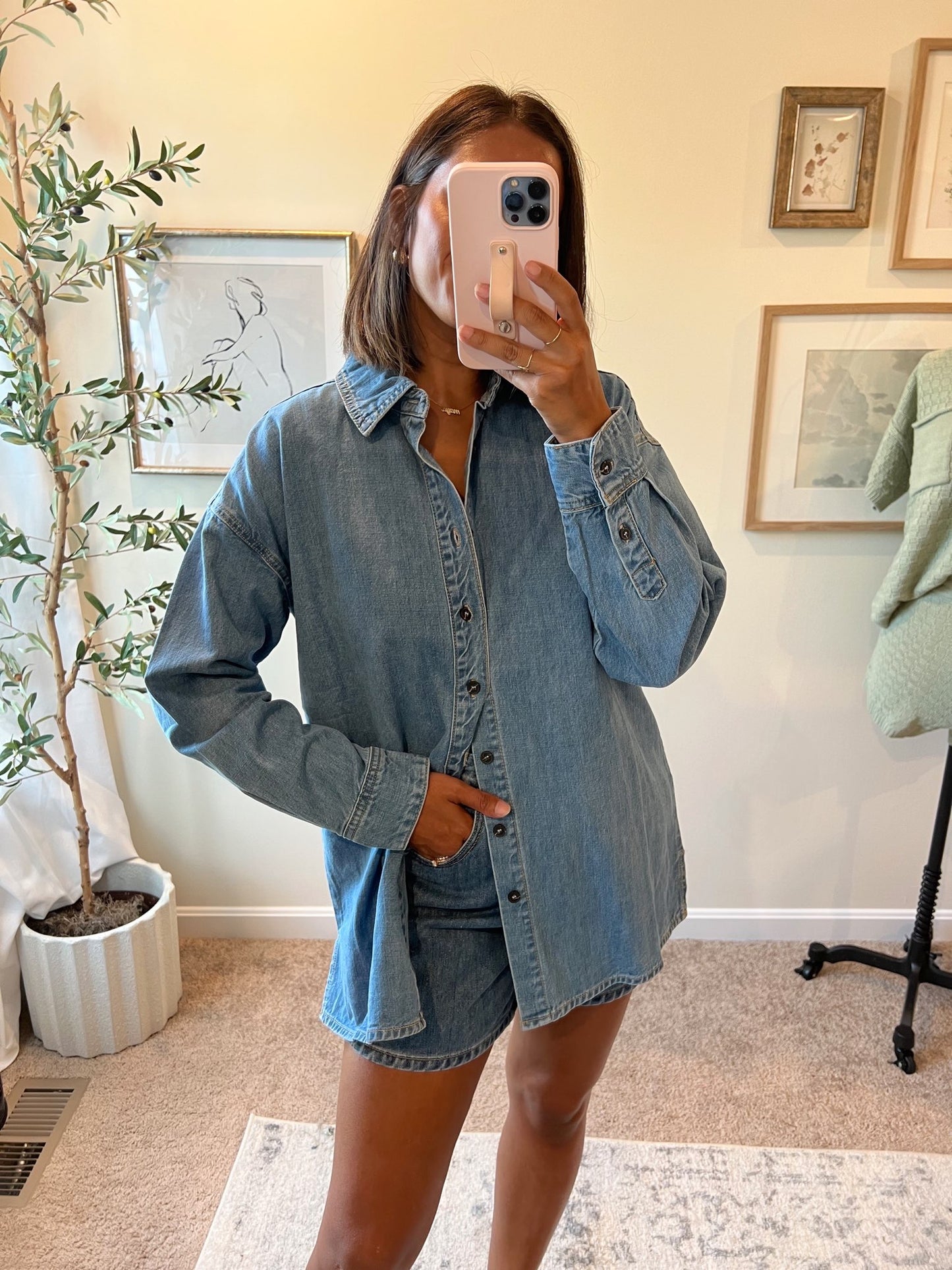 Classic Denim Button Up