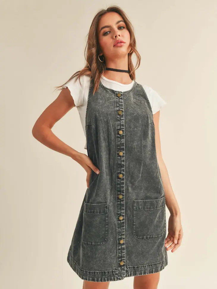 Button-Down Mini Dress