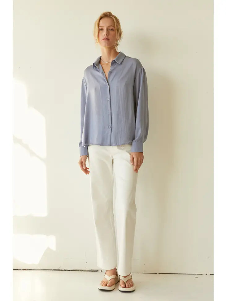 Ocean Satin Top-Final Sale