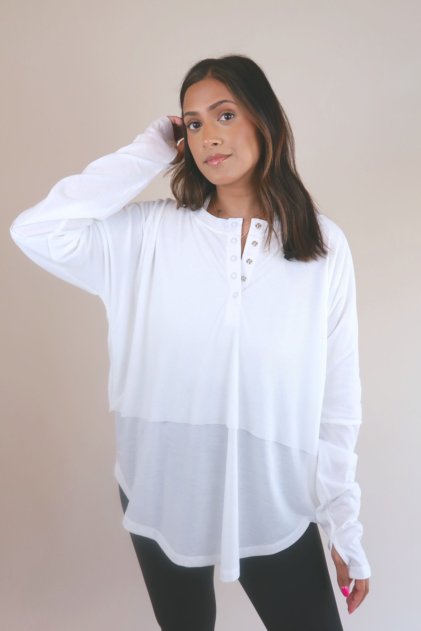 FP Movement Twice as Nice Henley-Final Sale