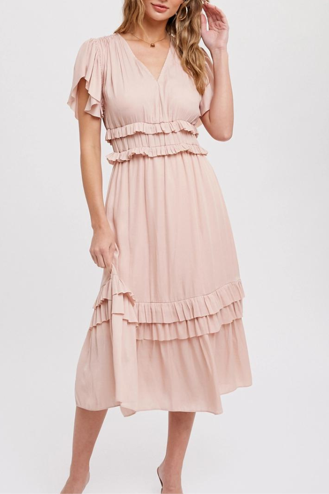 Rachel Tiered Ruffle Midi-Final Sale