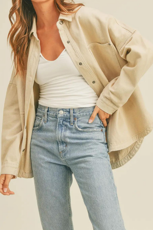 Madi Oversized Shacket-Final Sale