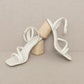 Raffia Heels-Beige