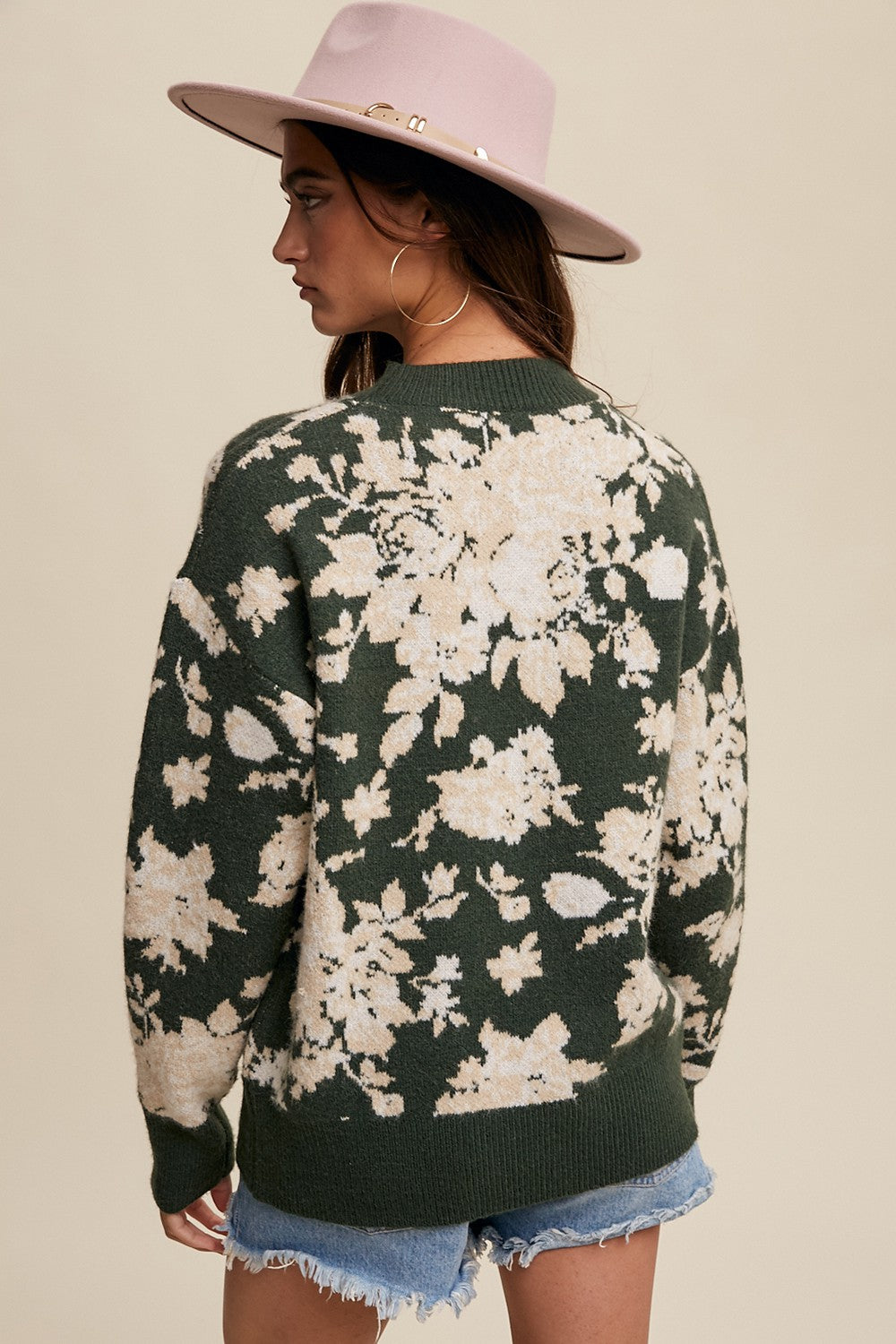 Fawn Floral Sweater