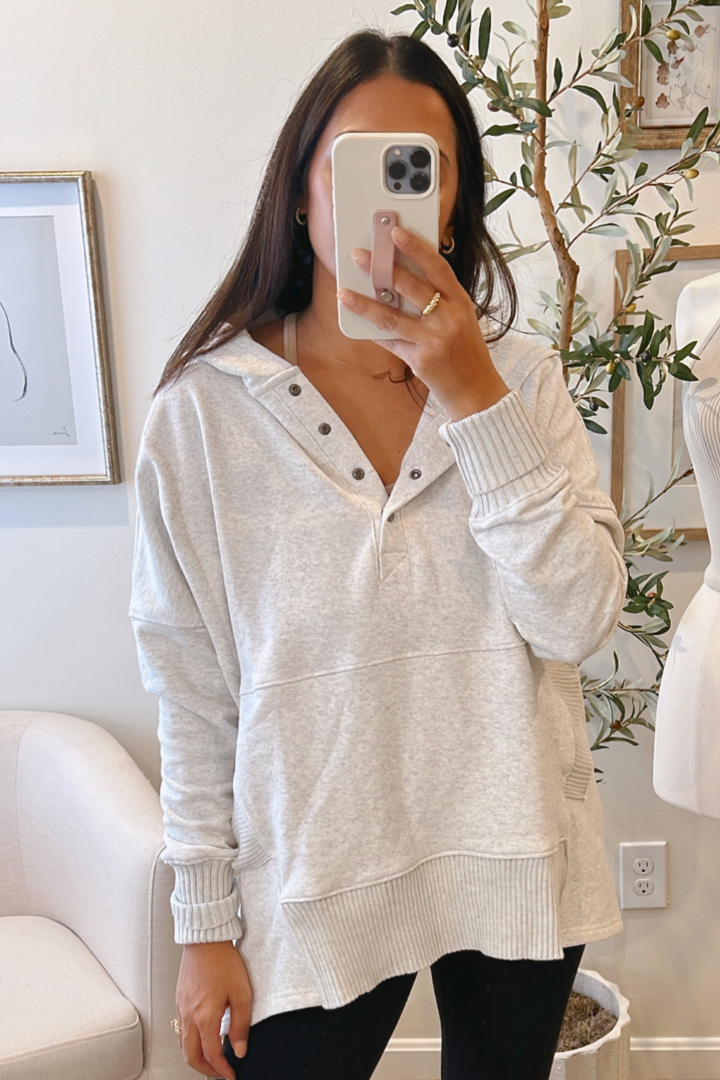 Perfectly Oversized French Terry Hoodie